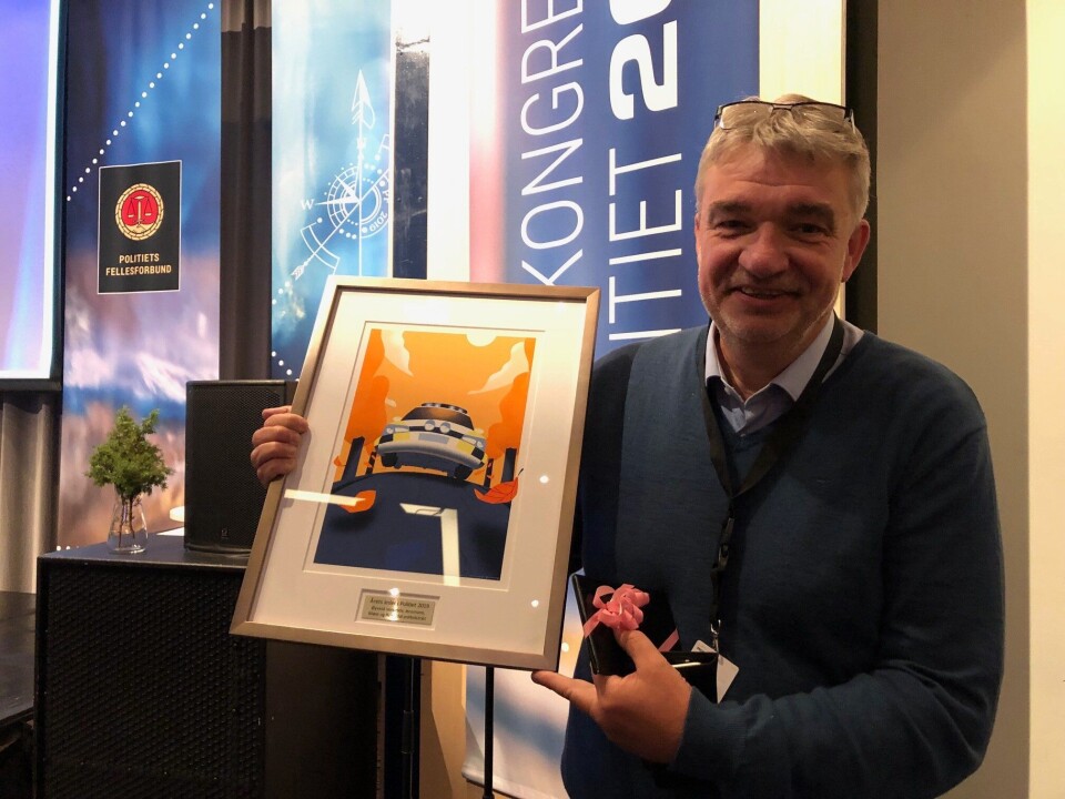 FIKK PRIS: Øyvind Verpeide er årets politileder i 2019.