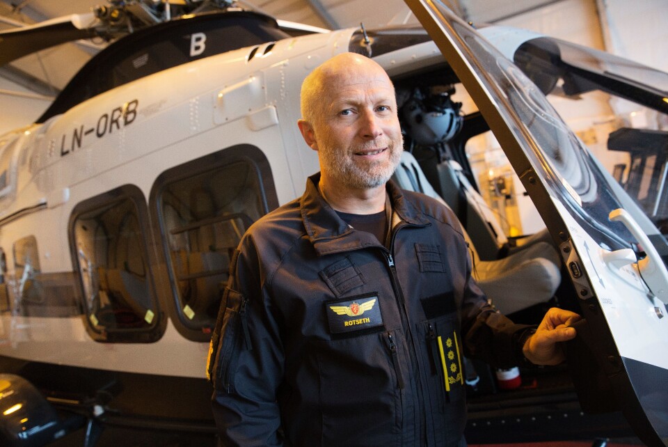 Freddy Rotseth, leder for helikoptertjenesten.