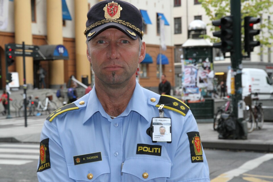 Robert Thorsen, seksjonssjef for patruljeseksjonen enhet sentrum, i Oslo politidistrikt.