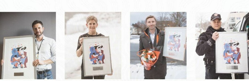 FIRKLØVER: Robin Schaefer, Eva Birkenfeldt Ragde, Asbjørn Rachlew og Espen Molland er tidligere vinnere av Politiforums Ærespris. FIRKLØVER: Robin Schaefer, Eva Birkenfeldt Ragde, Asbjørn Rachlew og Espen Molland er tidligere vinnere av Politiforums Ærespris.