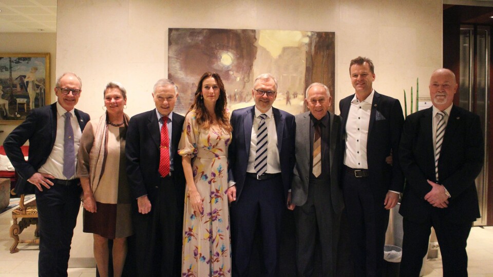 LEDERLINJE: Arne Jørgen Olafsen, tidligere leder for OPF, Beate Gangås, politimester i Oslo, Anstein Gjengedal, tidligerepolitimester i Oslo, Kristin Aga, leder av OPF, Hans Sverre Sjøvold, PST-sjef, Jon T. Kvikne, tidligere formann i OPF, SigveBolstad, leder av Politiets Fellesforbund og Stein A. Hustad, tidligere leder av OPF.