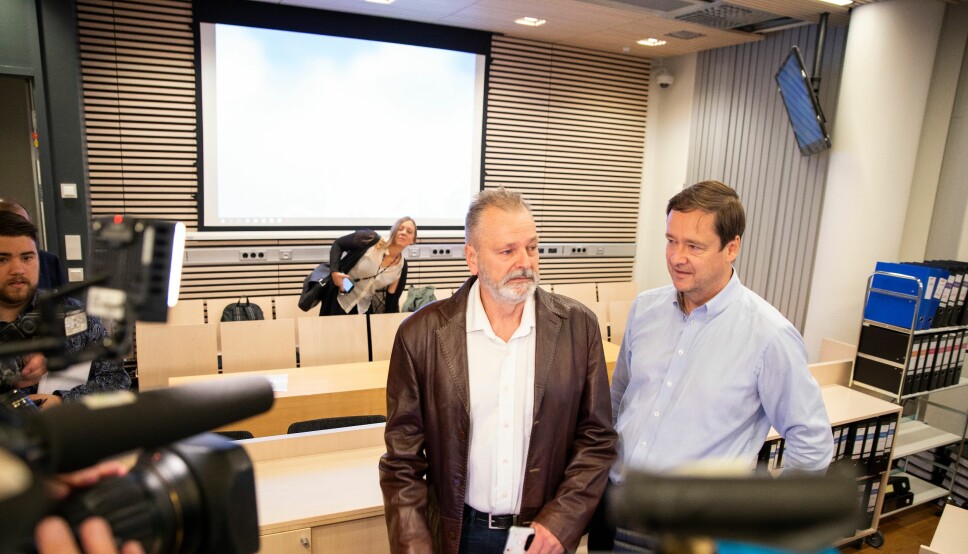 Eirik Jensen i retten sammen med advokat John Christian Elden.