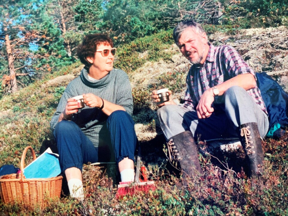 DRAPSOFFER: Marie-Louise Bendiktsen ble drept i 1998. Det skulle ta 20 år før gjerningsmannen ble pågrepet. Her sammen med ektemannen Håkon Bendiktsen, som gikk bort i 1994.