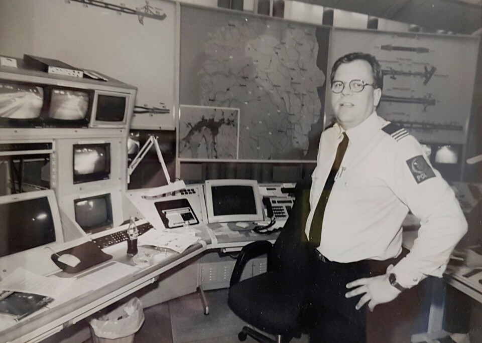 OPS: Slik så det ut på operasjonssentralen i Oslo på 1990-tallet, da Rynning en periode tjenestegjorde der.