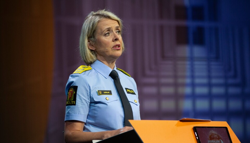Politidirektør Benedicte Bjørnland. Bildet er tatt i en annen sammenheng.