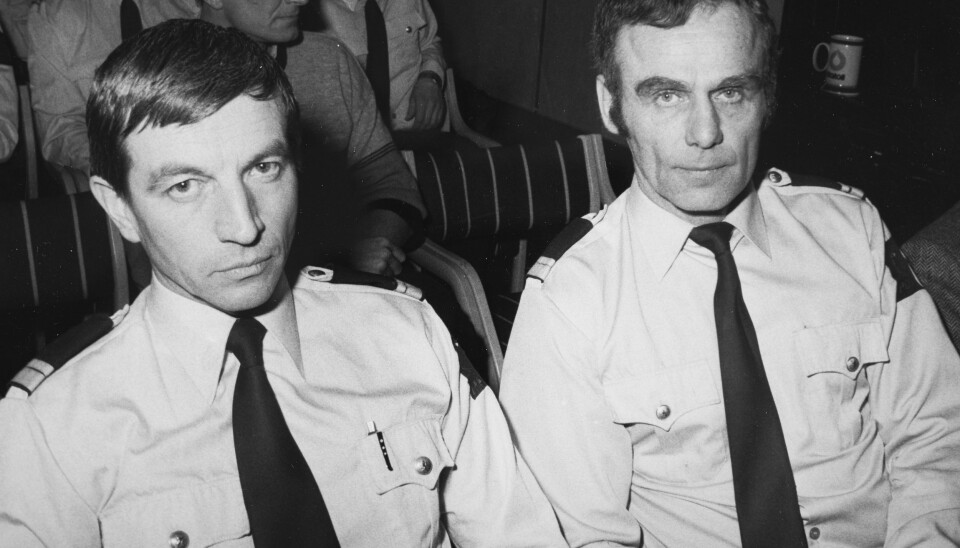 HØYT AKTET: Da Torleiv Vika (til høyre) i 1986 måtte gå av som sjef for Beredskapstroppen, gikk hans nestkommanderende Asbjørn Myrind av i protest. Foto: NTB Scanpix