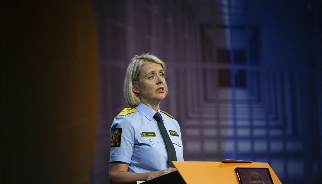Politidirektør Benedicte Bjørnland. Bildet er tatt i en annen sammenheng.