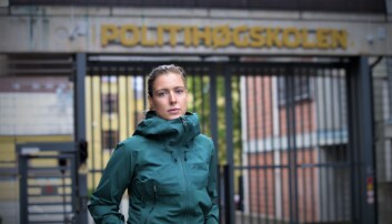 Lisa Figenschou, leder av PF politistudentene. Lisa Figenschou, leder av PF politistudentene.