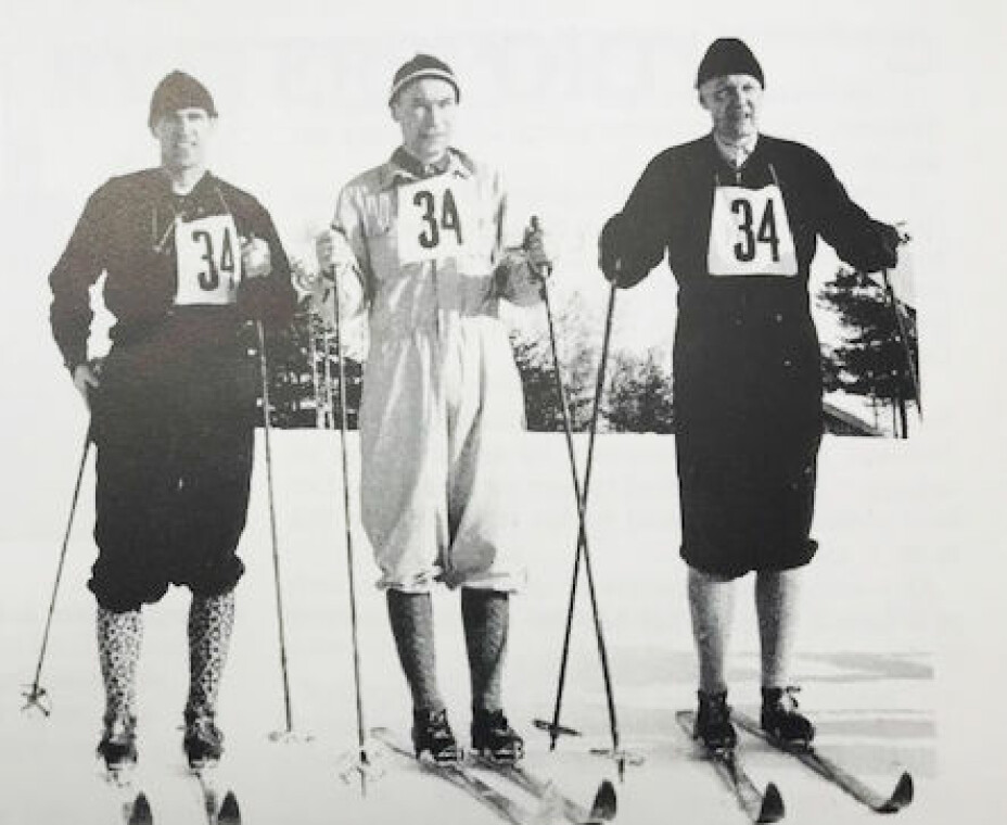 Politimesterskapet på ski på Romerike i 1956.