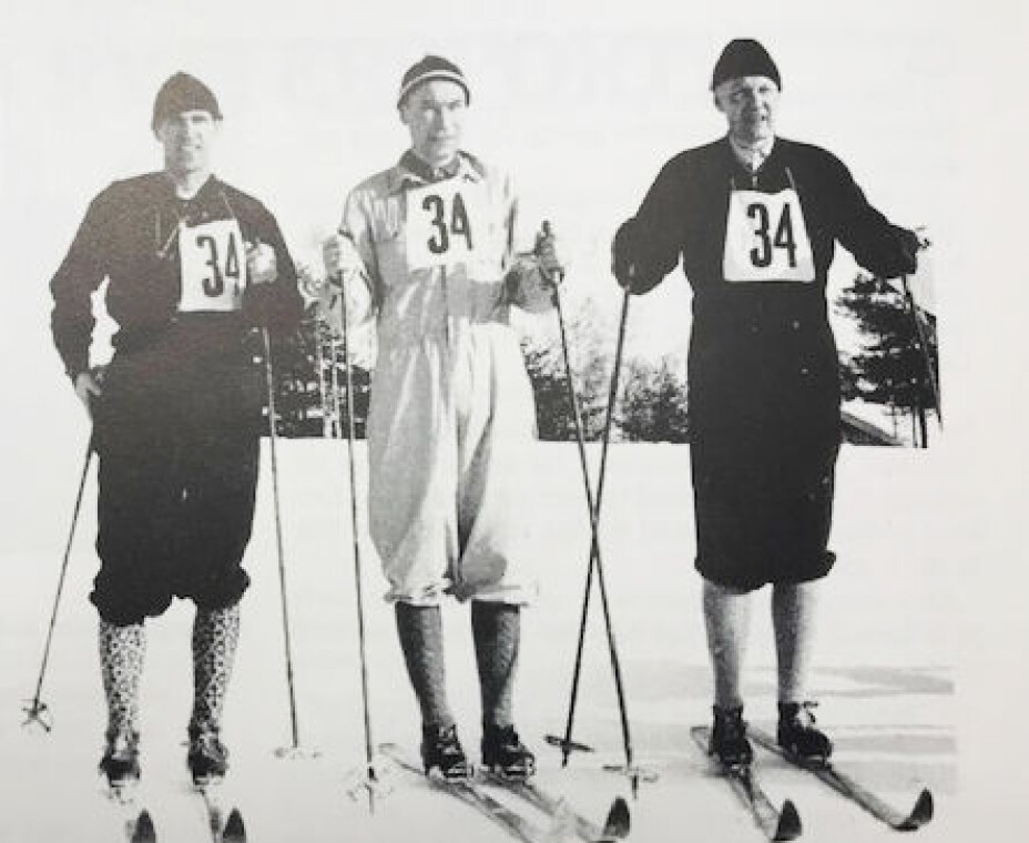Politimesterskapet på ski på Romerike i 1956.