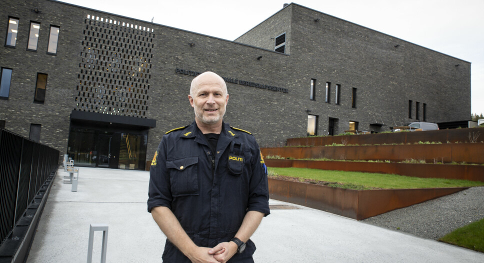 Freddy Rotseth foran politiets nye beredskapssenter på Taraldrud, sør for Oslo.