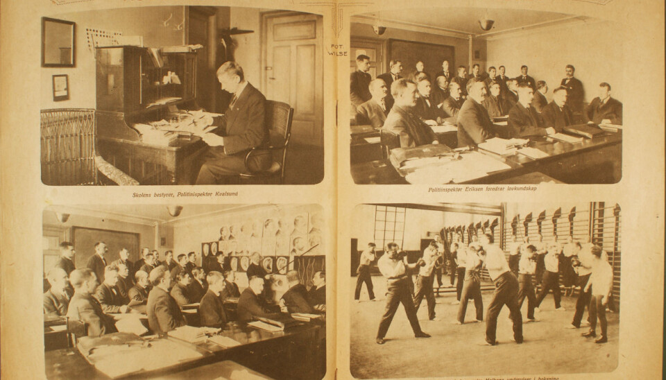 Dette var de første politistudentene i 1920