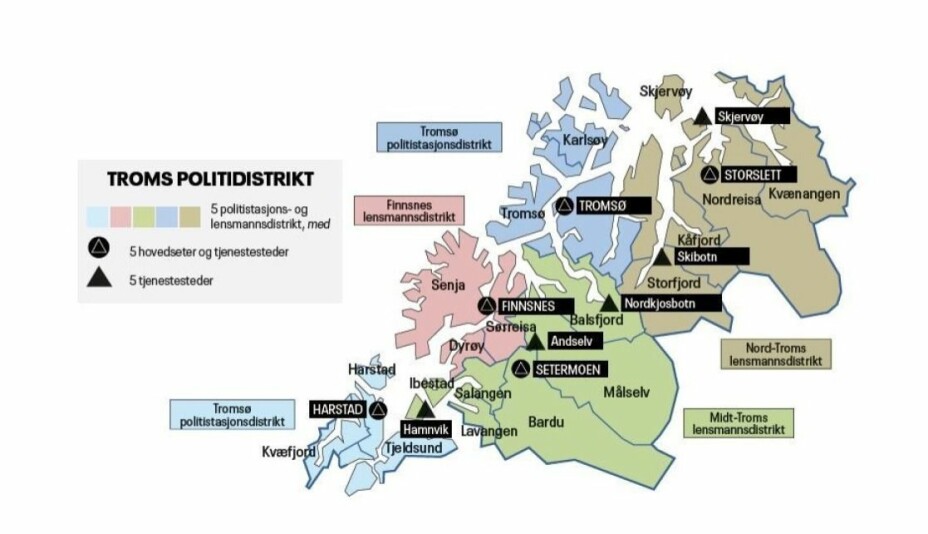 BESTÅR: Politimesteren i Troms har besluttet å beholde denne strukturen.