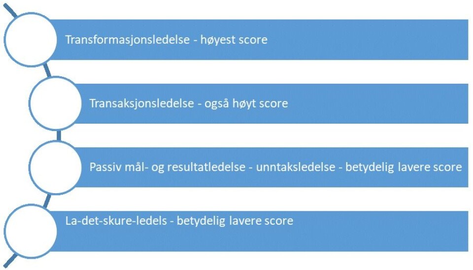 Modellen viser hovedfunn i Barth-Farkas og Veras studie av tysk politiledelse i 2016. Modellen viser hovedfunn i Barth-Farkas og Veras studie av tysk politiledelse i 2016.
