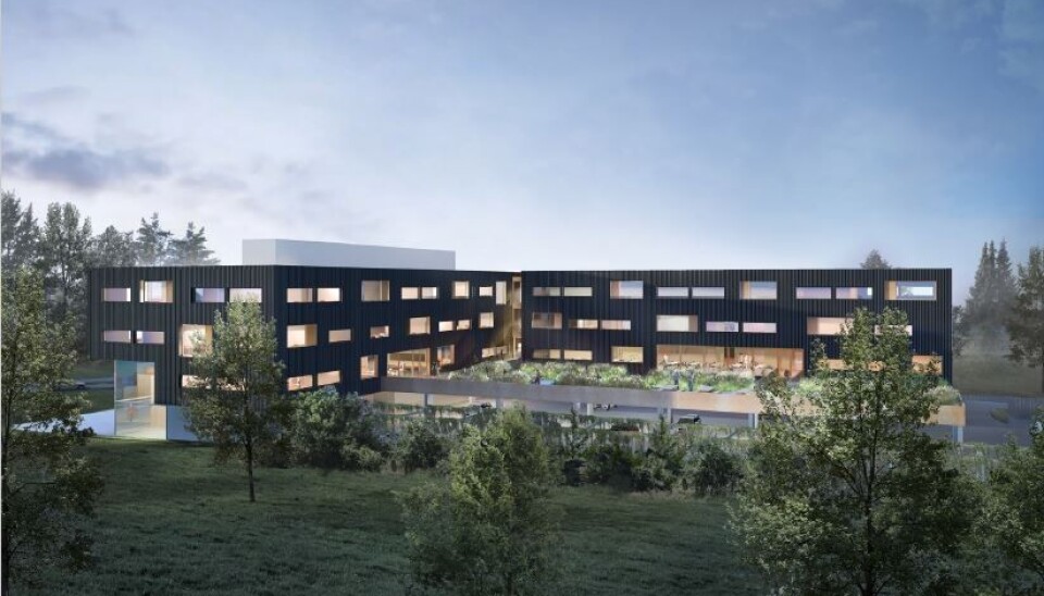 Slik er det nye politihuset tenkt å se ut. Slik er det nye politihuset tenkt å se ut.