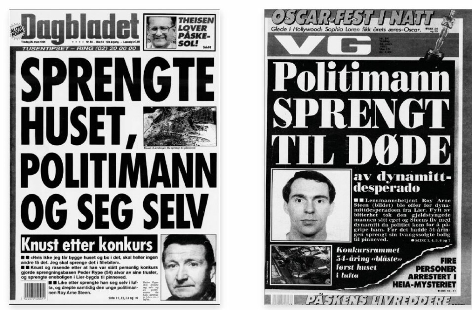 NASJONAL NYHET: Hendelsen ble bredt omtalt i landets aviser da den skjedde, blant annet i Dagbladet og VG.