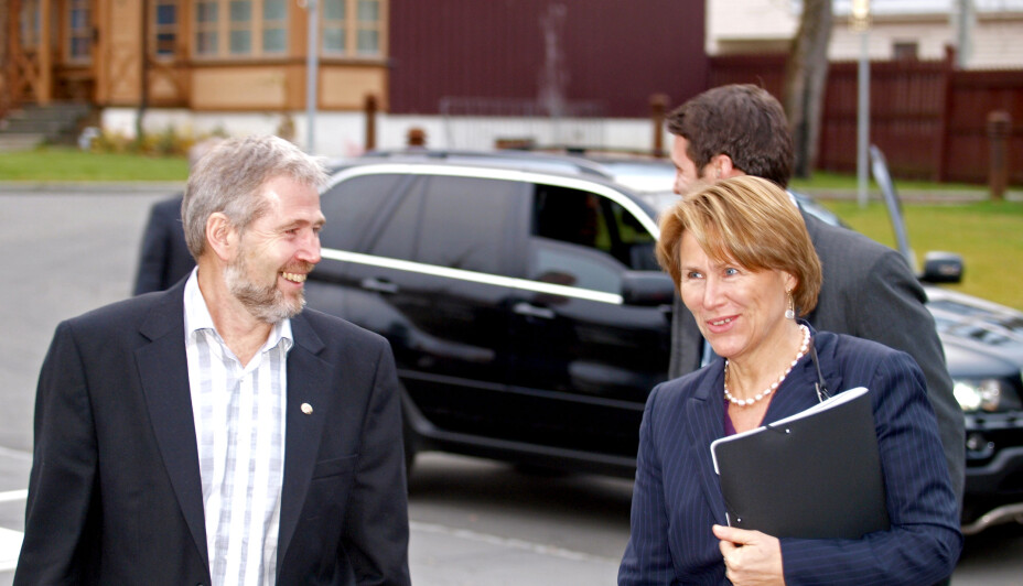 Arne Johannessen og Grete Faremo.