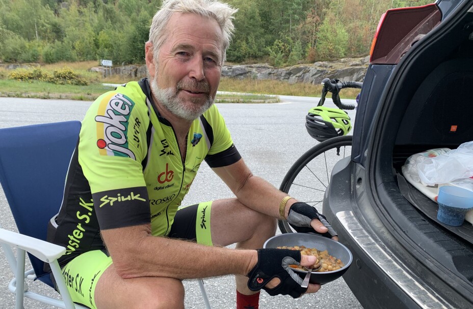 Johannessen fikk god mat av kona under gjennomføringen.