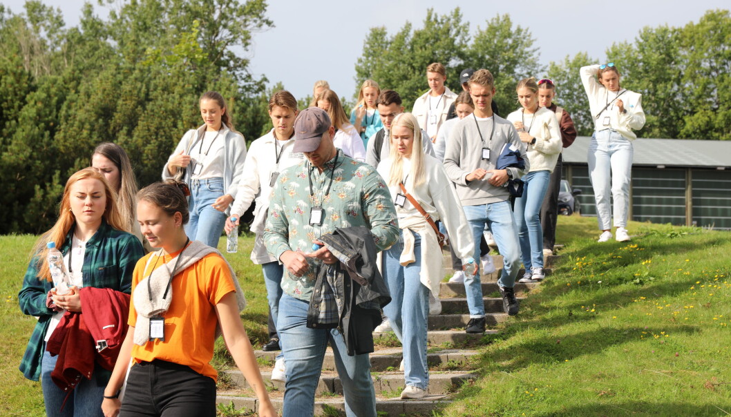 NYTT STUDENTKULL: I dag ble de 160 nye politistudentene tatt i mot på Politihøgskolen i Stavern. NYTT STUDENTKULL: I dag ble de 160 nye politistudentene tatt i mot på Politihøgskolen i Stavern.