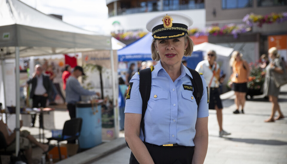 TILSTEDEVÆRELSE: Politidirektør Benedicte Bjørnland deltok på flere arrangementer under Arendalsuka, hvor mange av debattene hadde det kommende Stortingsvalget som tema. Fram mot valget skal politiet gjøre en innsats for å forebygge trusler og hatefulle ytringer mot lokalpolitikere.