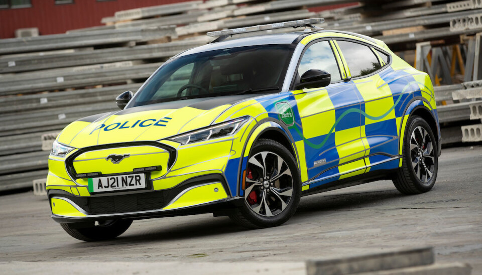 Ford Mustangs Mach-E i politiversjon testes nå ut hos britisk politi.