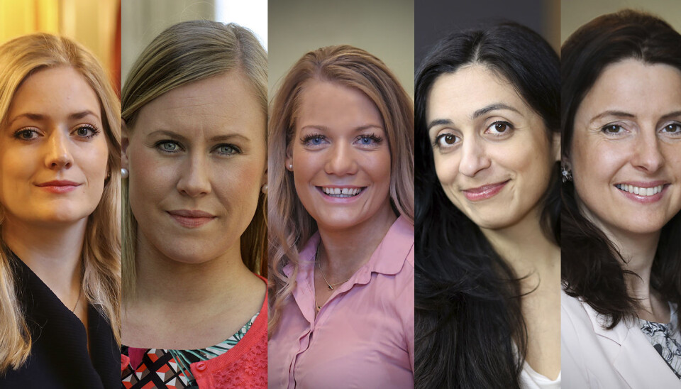 Emilie Enger Mehl (Sp), Lene Vågslid (Ap), Sandra Borch (Sp), Hadia Tajik (Ap) og Jenny Klinge (Sp) blir alle sett på som mulige justisministerkandidater.