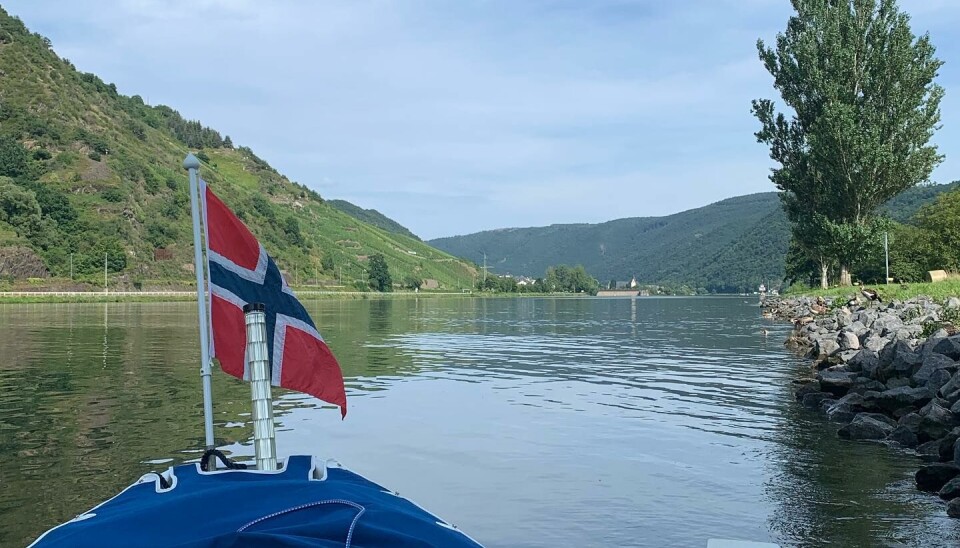 Utsikt over Moseldalen i Tyskland.