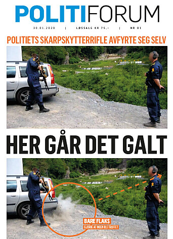 VÅDESKUDD: I fjor kunne Politiforum avsløre at politiets skarpskytterrifle hadde avfyrt seg selv for andre gang. Bare flaks gjorde at ingen ble skadet under hendelsene. VÅDESKUDD: I fjor kunne Politiforum avsløre at politiets skarpskytterrifle hadde avfyrt seg selv for andre gang. Bare flaks gjorde at ingen ble skadet under hendelsene.
