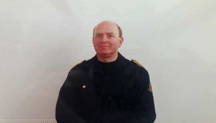 DEN GANG DA: Dette bildet er tatt av Johan Fredriksen på tidlig 1990-tallet, da hadde han vært i politiet siden 1981.