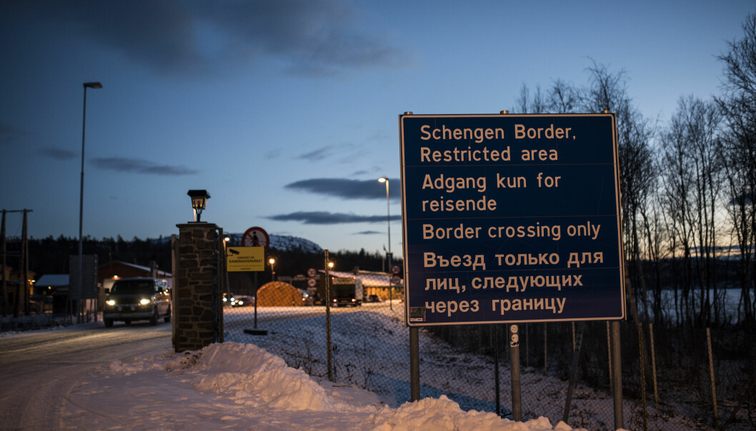 Finnmark politidistrikt deler 198 kilometer grense med Russland. Dette er også en Schengen-yttergrense. Bildet er tatt ved Storskog grensepasseringssted utenfor Kirkenes, i 2015.