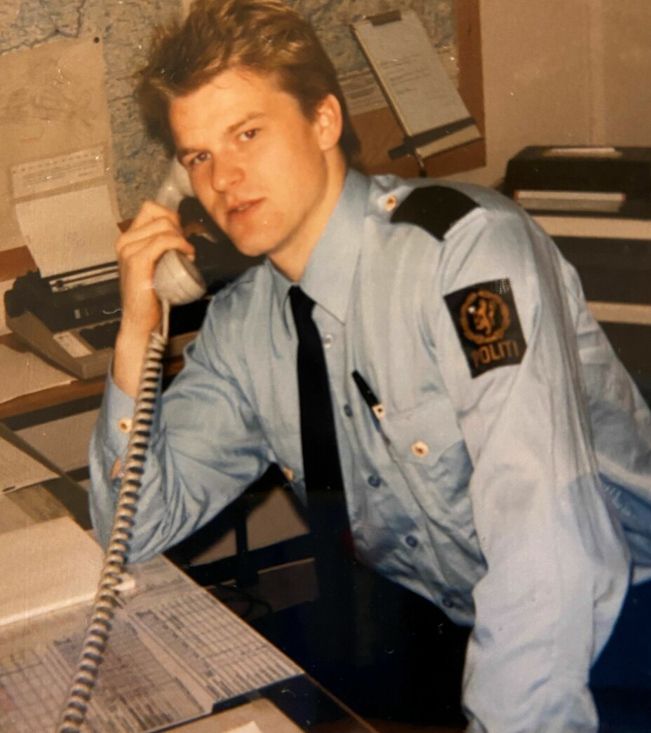 ASPIRANT I VADSØ: Sigve Bolstad ble ferdig utdannet politi på 1980-tallet.