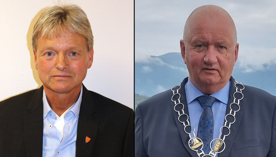 Ordførerne Roar Fossmo (Ap) i Ringebu kommune og Odd Jørgen Nilssen (H) i Aukra kommune i Møre og Romsdal.