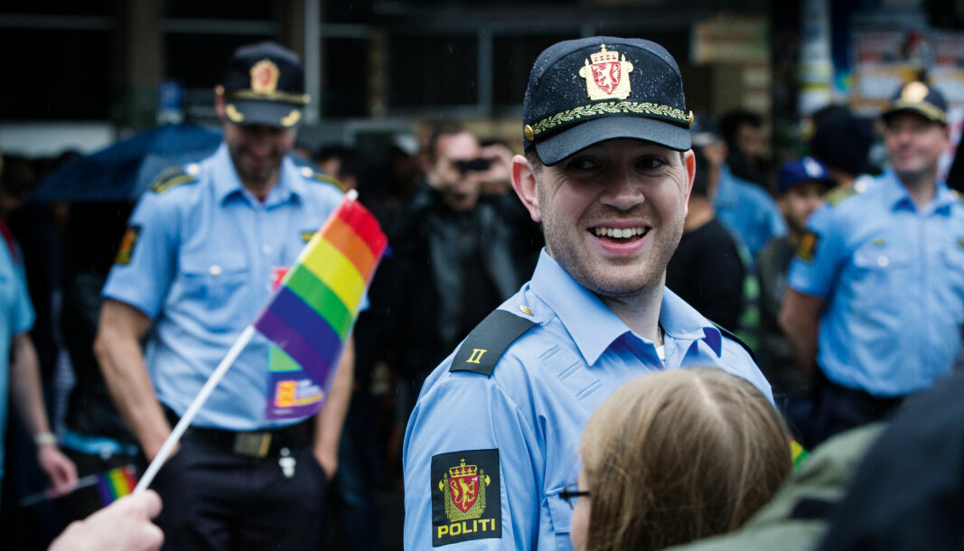 innleggsforfatteren under Pride-paraden i Oslo, sommeren 2013.