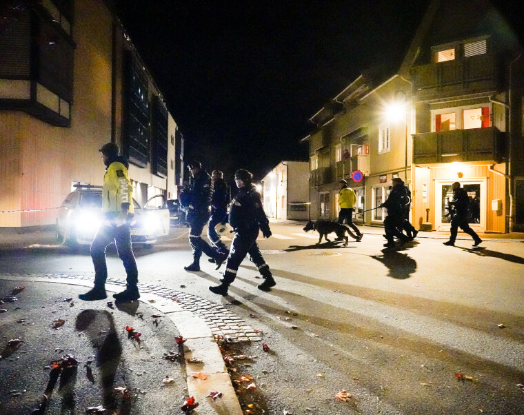 ALVOR: Guts var også på oppdrag i Kongsberg høsten 2021, da en mann drepte fem personer.