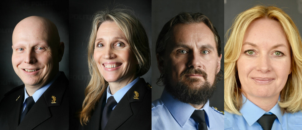 Trond Eirik Nilsen (Finnmark), Gøril Våland (Sør-Vest), Bjarte Espe (Innlandet) og Kathrine Stein (Sør-Øst) ble alle utnevnt til visepolitimestre i dag.