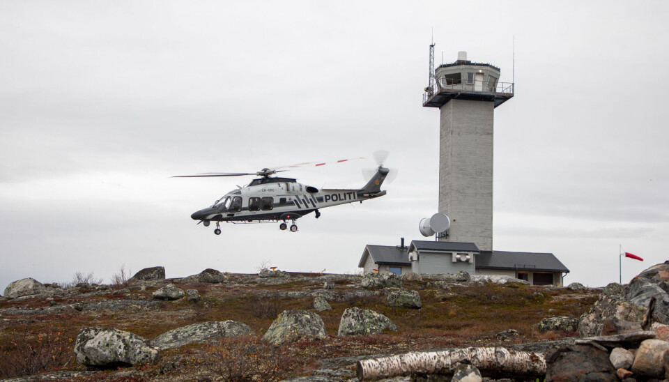 Politihelikopteret i Finnmark. Politihelikopteret i Finnmark.