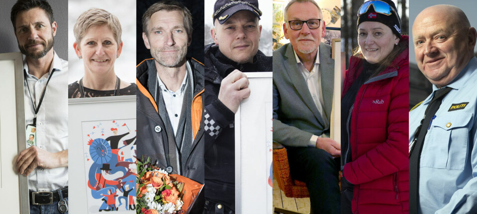 TIDLIGERE VINNERE: Robin Schaefer, Eva Ragde, Asbjørn Rachlew, Espen Molland, Hans Roar Rasmussen, Inger Lise Brøste og Johan Fredriksen. TIDLIGERE VINNERE: Robin Schaefer, Eva Ragde, Asbjørn Rachlew, Espen Molland, Hans Roar Rasmussen, Inger Lise Brøste og Johan Fredriksen.