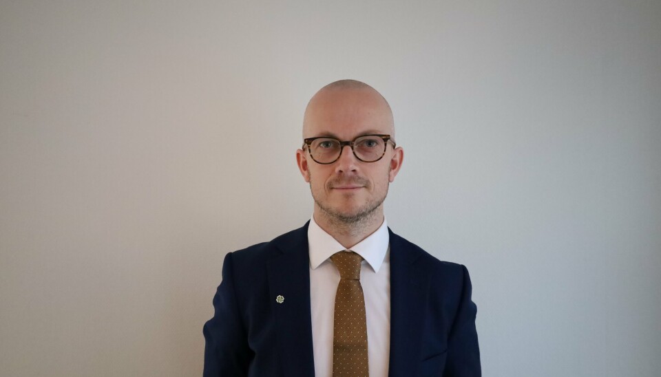 Erik Sandsmark Idsøe, tidligere statssekretær for justis- og beredskapsminister Emilie Enger Mehl (Sp). Erik Sandsmark Idsøe, tidligere statssekretær for justis- og beredskapsminister Emilie Enger Mehl (Sp).