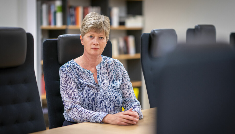 Leder av kommisjonen for Gjenopptakelse av straffesaker Siv Hallgren på hennes kontor i Oslo.