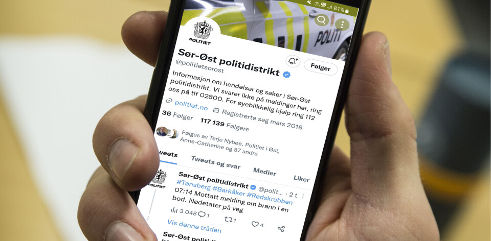 Nå er politiet ferdig på X