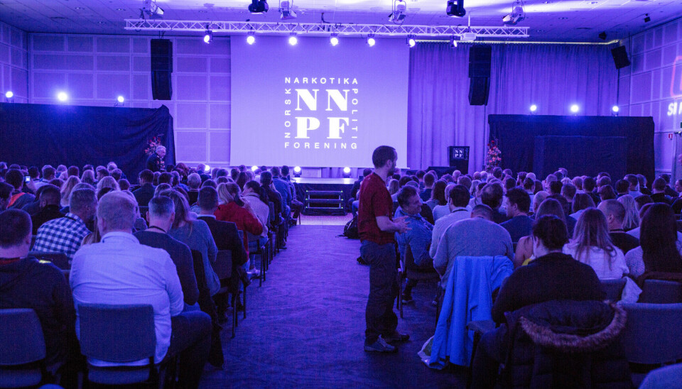 Bilde fra tidligere Norsk Narkotikapolitiforening (NNPF) sin utdanningskonferanse.