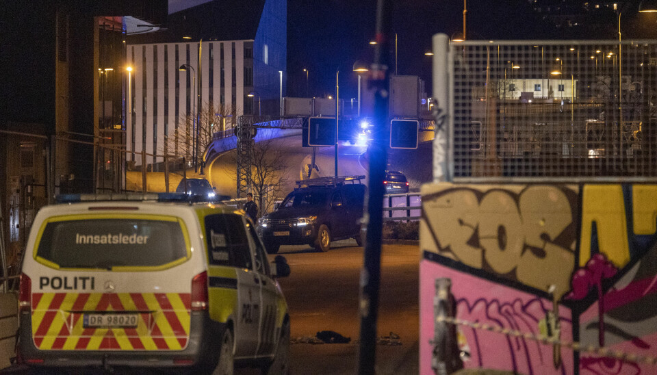 Politiet avfyrte skudd under en aksjon i Kristiansand sentrum.