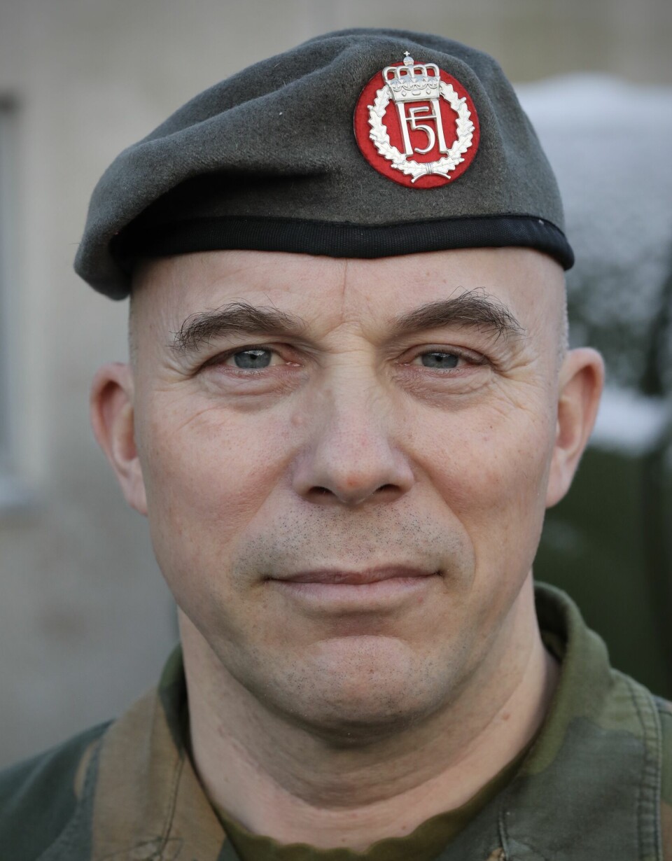 Distriktssjef i Agder og Rogaland HV-distrikt 08, oberstløytnant Øystein Fossum Nilsen.