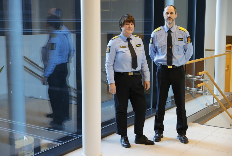 Beredskapsdirektør Tone Vangen og seksjonsleder Torgeir Haugen i Politidirektoratet.
