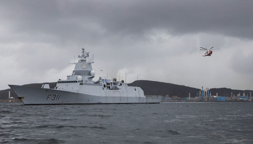 OPPSTOD USIKKERHET: Forsvarets fregatt KNM Roald Amundsen utenfor Kårstø 2. november 2022, på vei tilbake fra deployering i NATOs stående maritime styrke SNMG1. Da fregatten tilbød HV bistand, oppstod det usikkerhet om HV kunne takke ja på grunn av avgrensningen i bistandsanmodningen fra POD. OPPSTOD USIKKERHET: Forsvarets fregatt KNM Roald Amundsen utenfor Kårstø 2. november 2022, på vei tilbake fra deployering i NATOs stående maritime styrke SNMG1. Da fregatten tilbød HV bistand, oppstod det usikkerhet om HV kunne takke ja på grunn av avgrensningen i bistandsanmodningen fra POD.