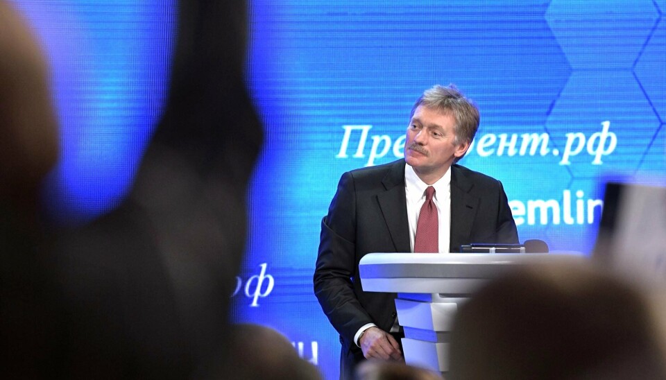 LOVER LANGVARIG KRIG: Pressetalsmann Dimitrij Peskov i Kreml slår fast at den russiske hybridkrigføringen mot vestlige land vil vare lenge. LOVER LANGVARIG KRIG: Pressetalsmann Dimitrij Peskov i Kreml slår fast at den russiske hybridkrigføringen mot vestlige land vil vare lenge.