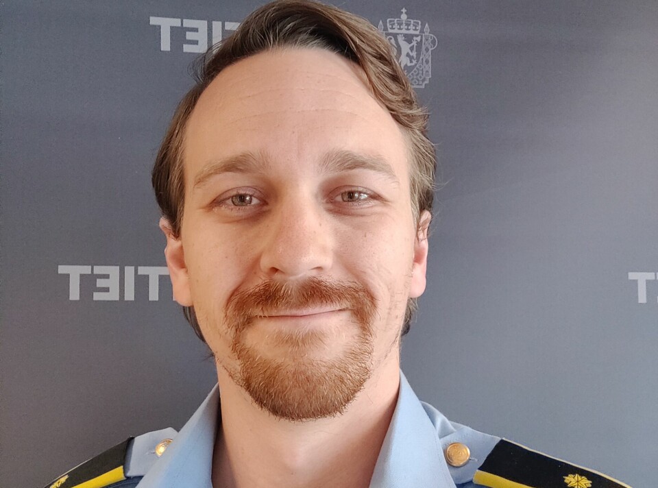 FØRST UT:– Det var litt spennende å få være det første distriktet som brukte det nyeste verktøyet i kassa, sier politioverbetjent Leo Södergren i Møre og Romsdal politidistrikt.