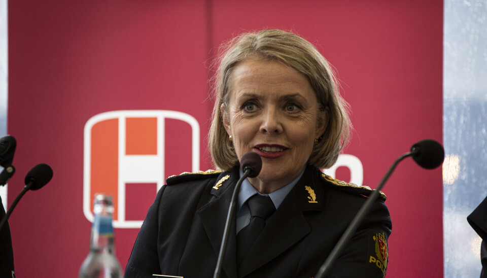 Politidirektør Benedicte Bjørnland, her under en debatt på Arendalsuka 2023. Politidirektør Benedicte Bjørnland, her under en debatt på Arendalsuka 2023.