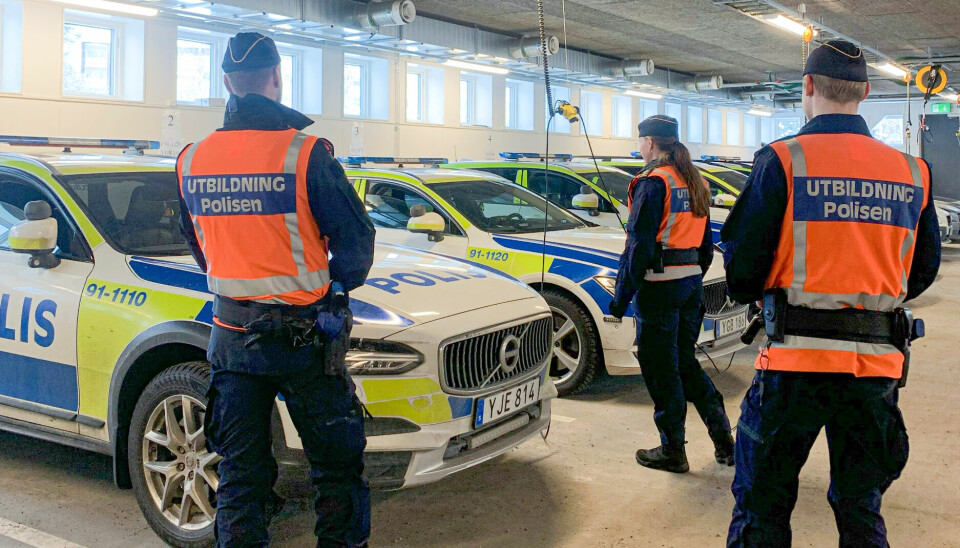 Styremedlemmer fra PF Politistudentene deltok i mars 2023 på undervisning ved politiutdanningen på Umeå Universitet i Sverige.