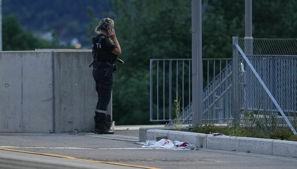 EN REKKE SKYTEEPISODER: Det har vært en rekke skyteepisoder i Oslo de siste 2-3 årene. Her er politiet på åstedet etter at det ble løsnet skudd på Skøyenåsen T-banestasjon i Oslo 15. august 2021.